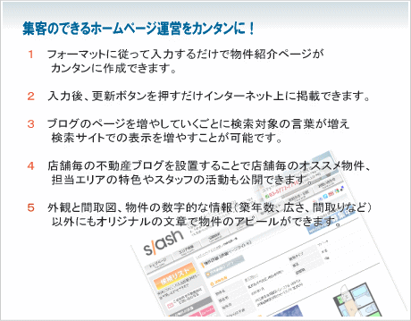 集客できる不動産ホームページ運営をカンタンに!